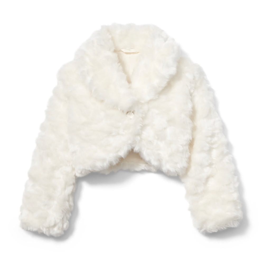 Rachel Zoe x Janie and Jack cropped fur shawl/jacket